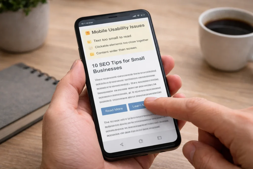 Mobile Usability Errors